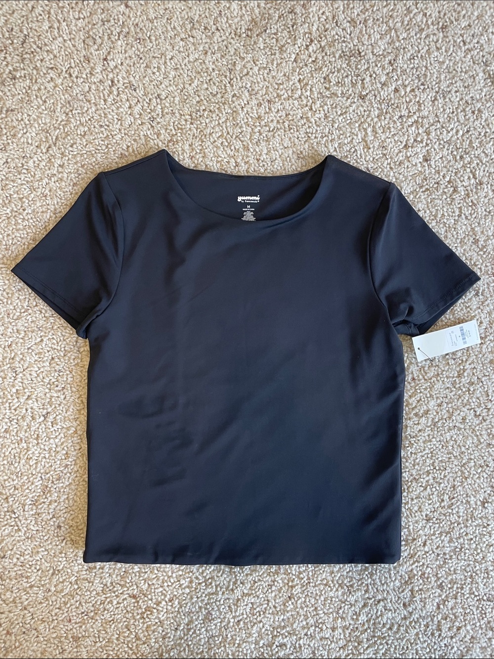 Francesca's Collections Black Short Sleeve Tee